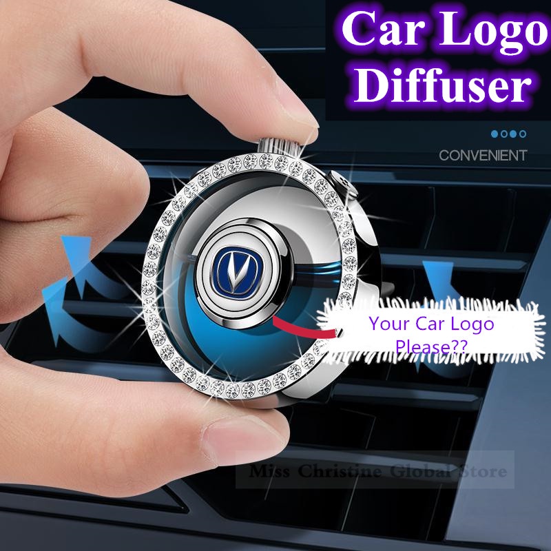 Cystal Car Logo Air Freshener DIY Your Car Brand Logo Diffuser For Audi