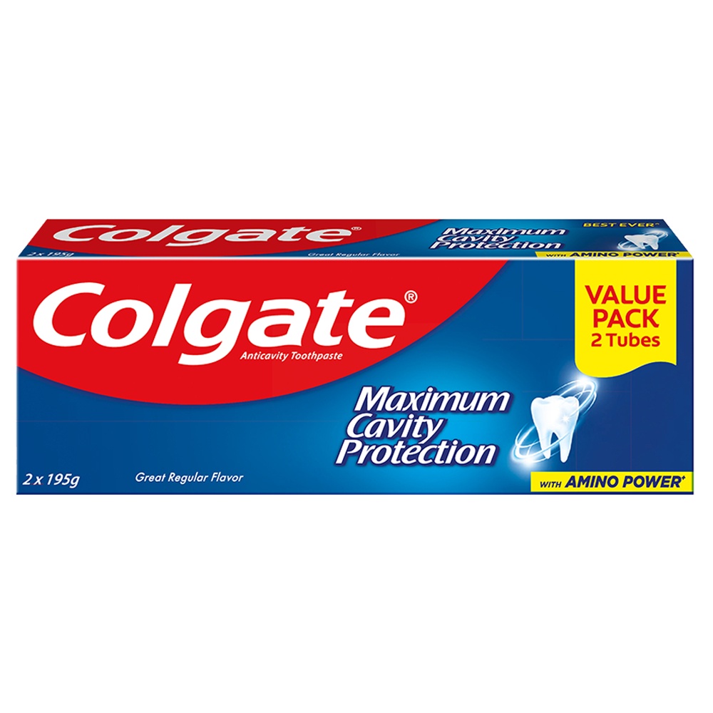 Colgate Toothpaste Great Regular Flavor Value Pack 195g | Shopee ...