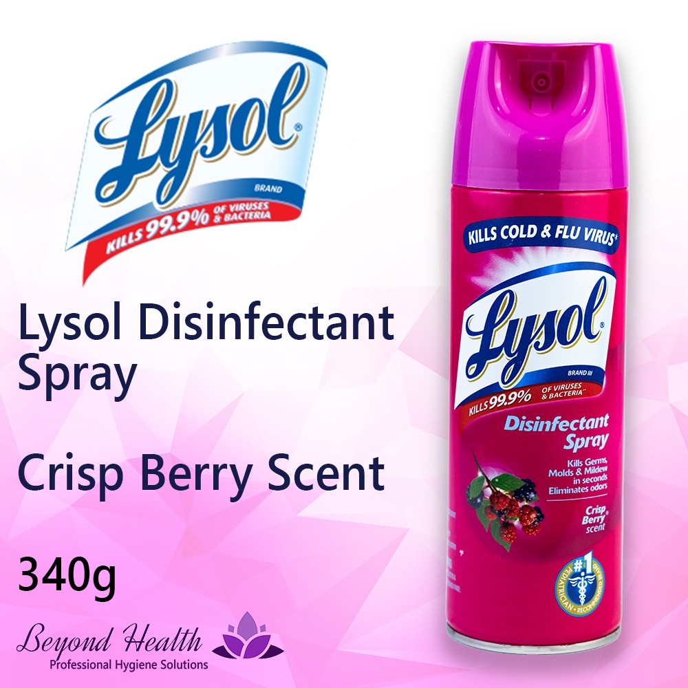 LYSOL Disinfectant Spray Crisp Berry 340g Dynadvance Industrial ...