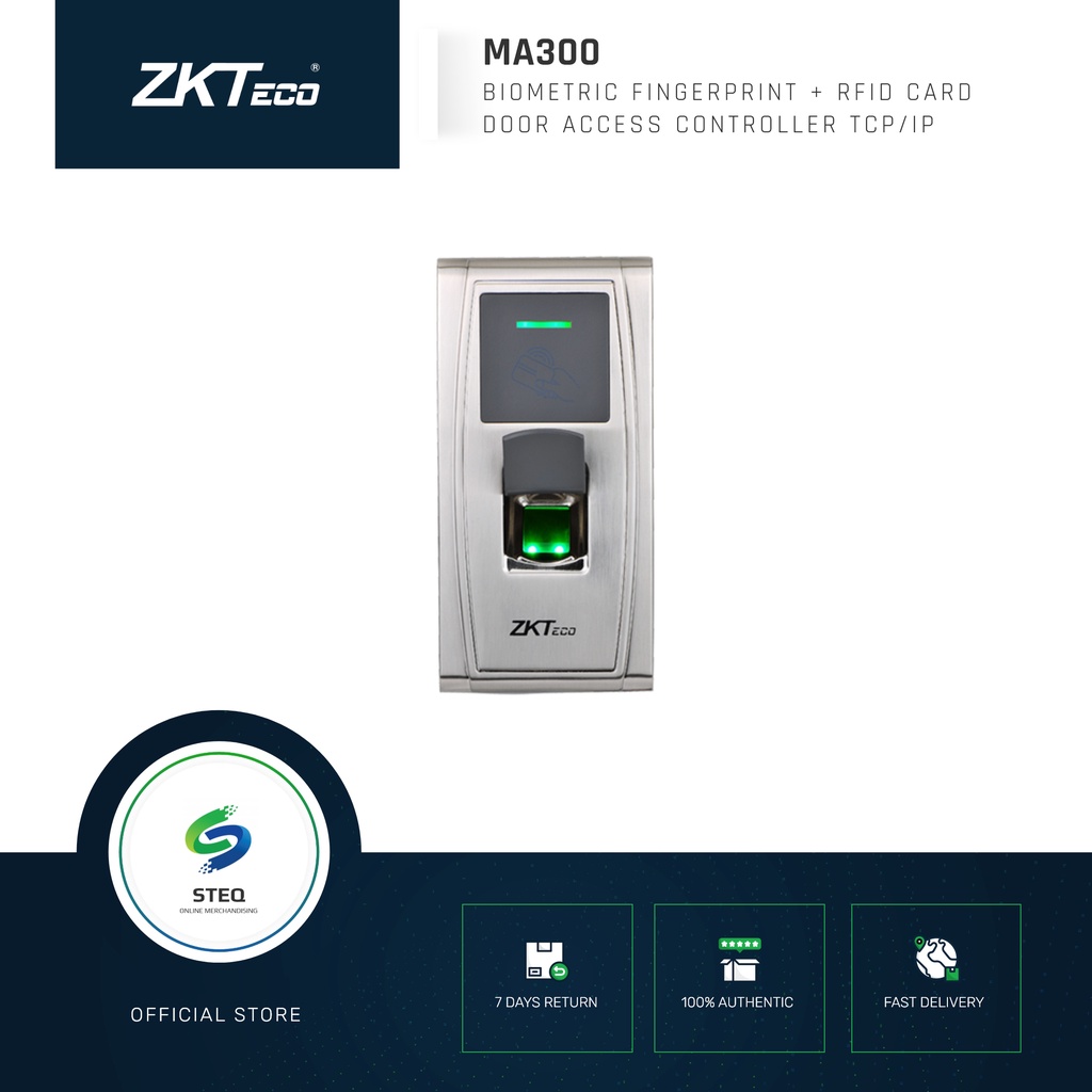 STEQ ZKTECO MA500/ID Fingerprint and RFID Identification Metallic Case ...