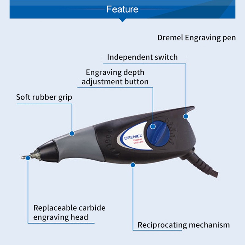 Dremel 290 220V Engraver Electric Compact Engraving Pen Tool Speed ...