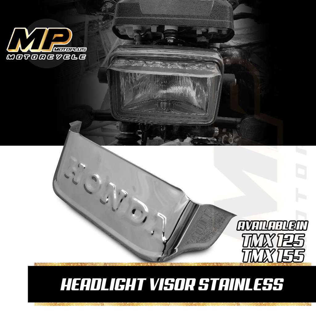 MOTOPLUS MOTORCYCLE HEADLIGHT VISOR STAINLESS Shopee Philippines