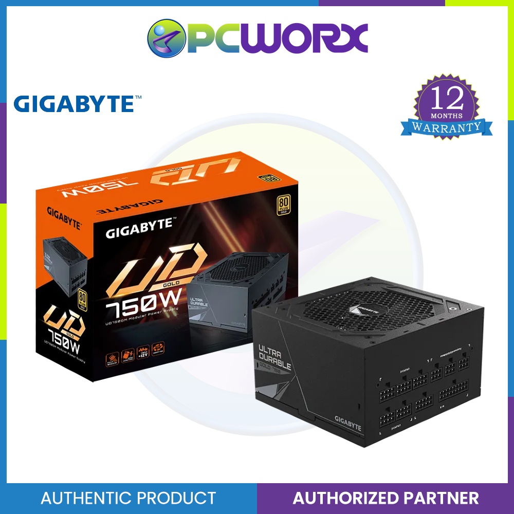 Gigabyte GPUD750GM 750W 80+ Gold Fully Modular Power Supply Shopee