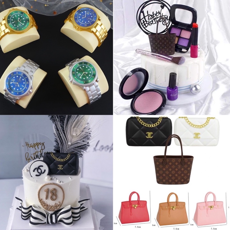 Designer Bag Cake Topper Luxury Bag Expensive Louis Vuitton LV Chanel  Hermes Bag Cake Topper Decoration