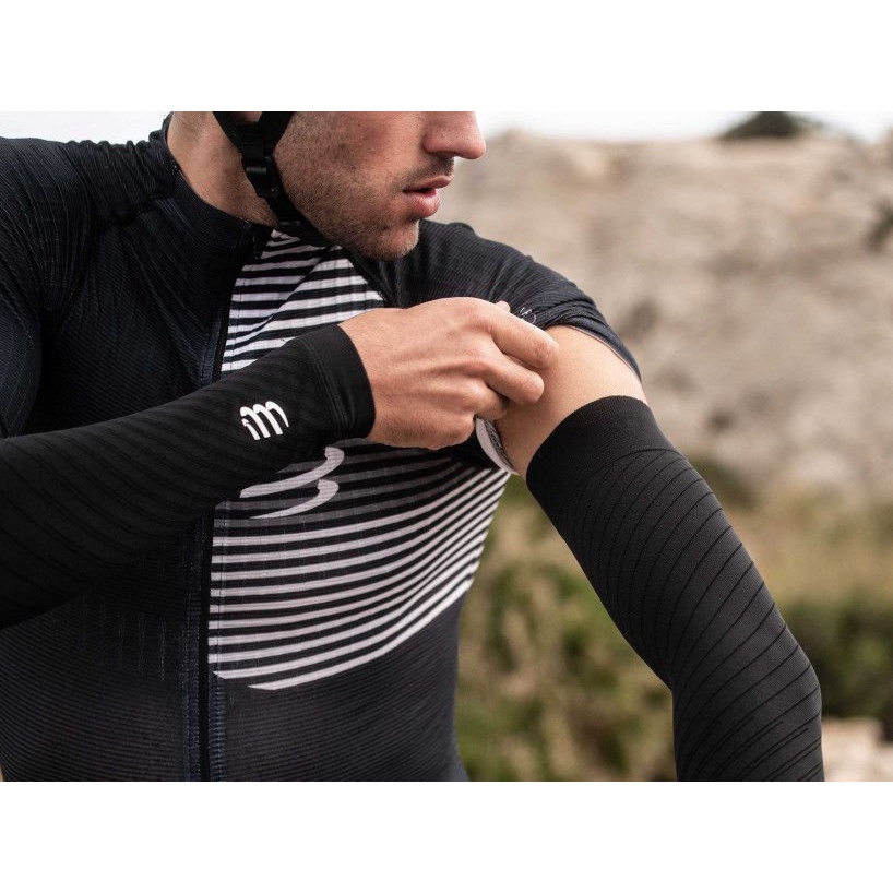 Compressport Manguitos de Compresiónes - ArmForce Ultralight - magnet/autumn glory