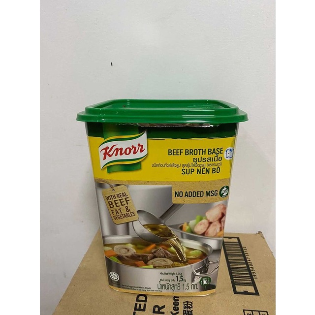 Knorr Beef Broth Base No Msg 1.5Kg Shopee Philippines