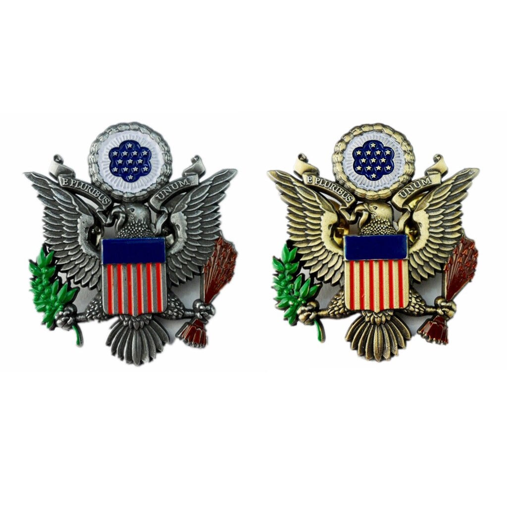 TWO Seal of the President of the United States Presidential Eagle Badge ...