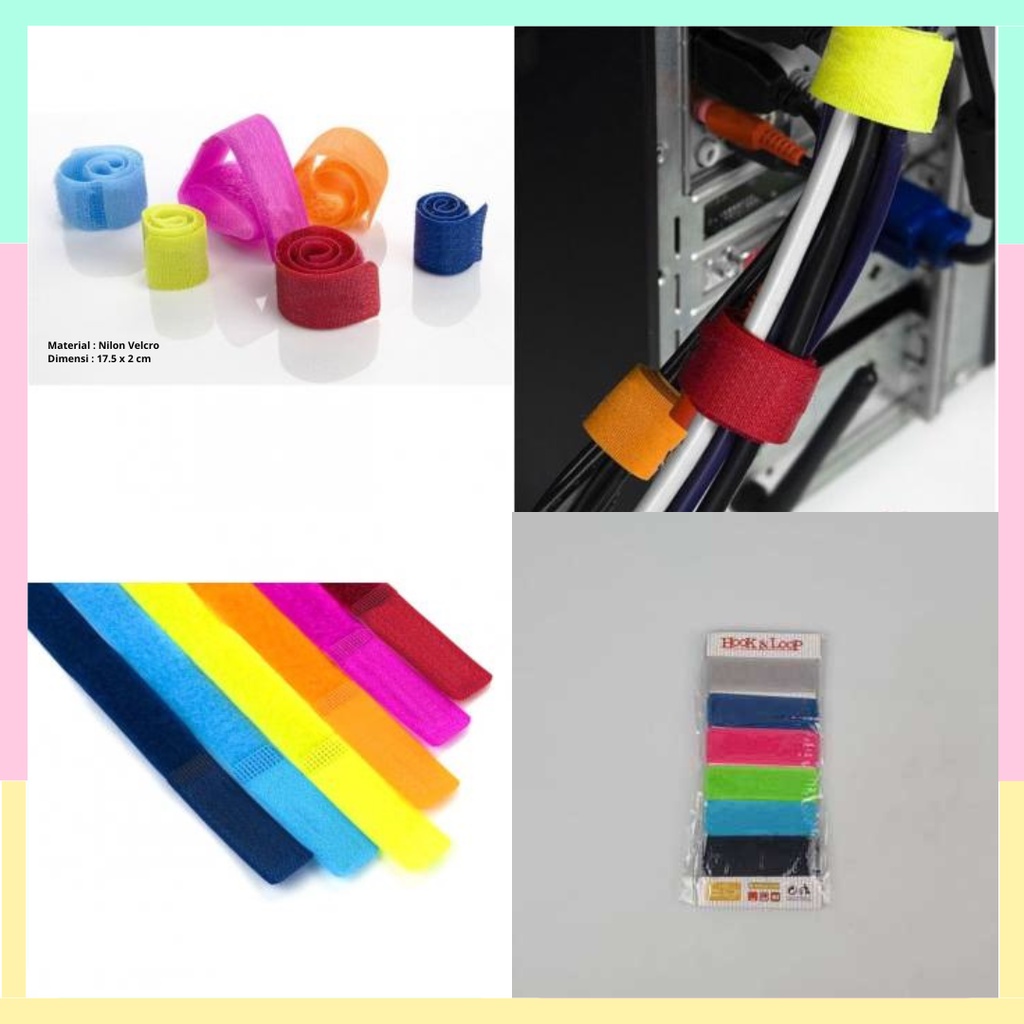 Hook & Look Velcro Cable Clips 6pcs - CC-918 | Shopee Philippines