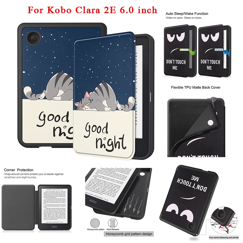 Cover Kobo Clara 2E, Kobo Clara 2E Book Reader Case