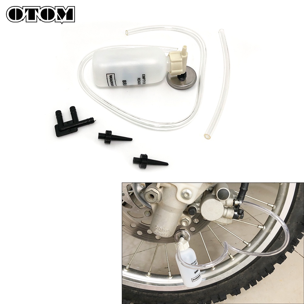 OTOM Universal Hydraulic Pump Oil Change Brake Bleeder Fluid Drain Fuel Filter Bleeding Tool