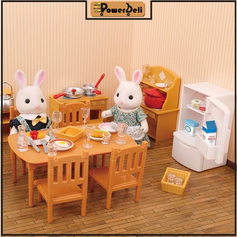 POWERBELI Santomle Happy Forest Family Pretend Doll House Playhouse