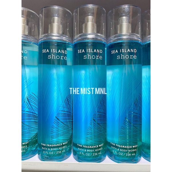 Bath And Body Works Sea Island Shore Fragrance Mist 236 ML | Shopee ...