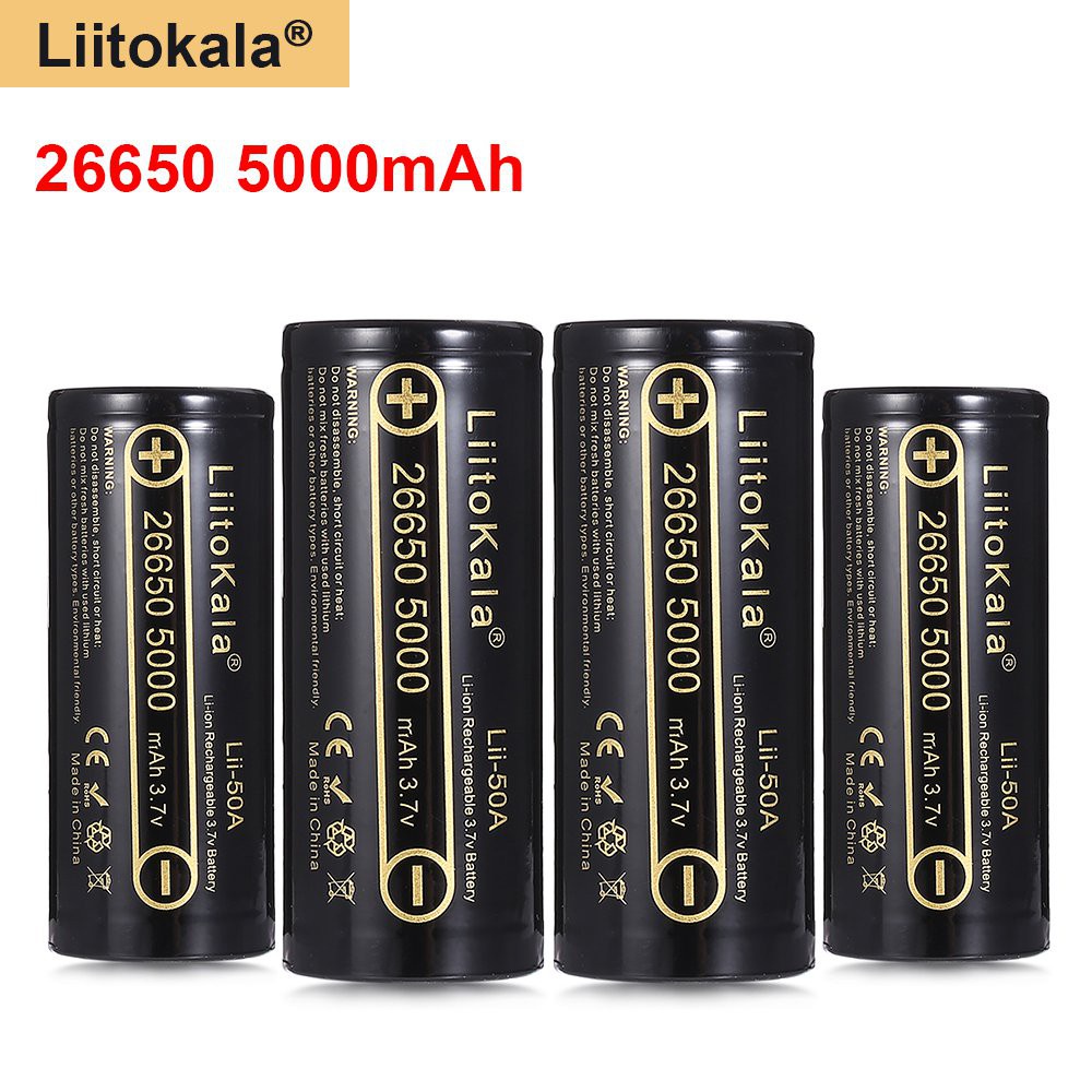 Batterie 26650 5000mah 3,7v Rechargeable