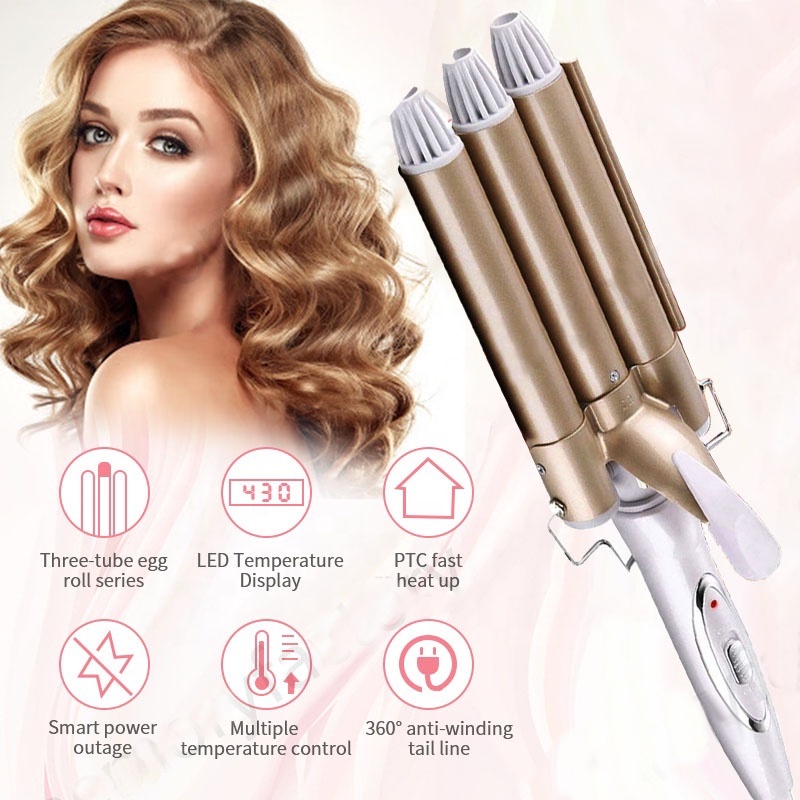 Curling Iron Wave Hair Curlers 3 Barrels curl iron hair curling iron ...