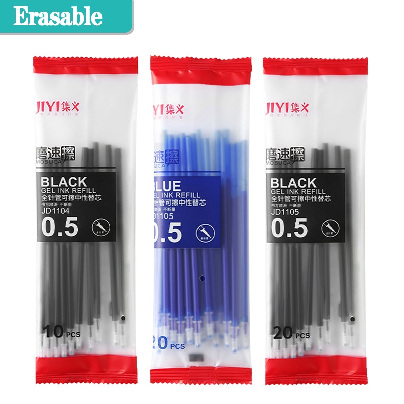 Erasable pen Black & blue ink gel pen Refills 0.5mm ball tip Magic pen
