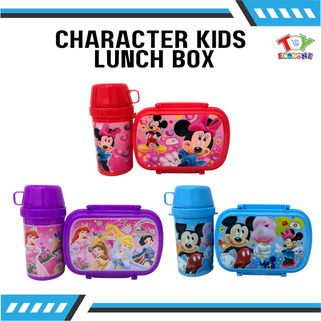 Kids Character Lunch Box set cartoon food keeper lunchbox tumbler boy
