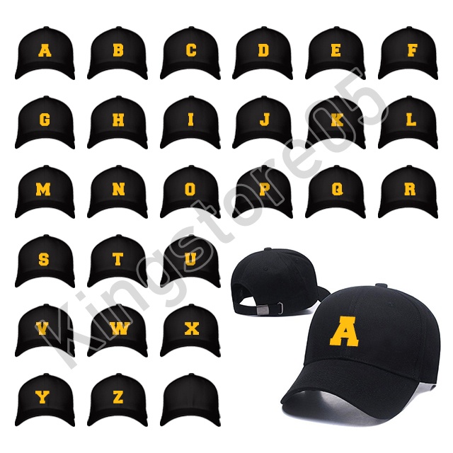 Children's Baseball Cap Screen Printing Alphabet Text Letters ...