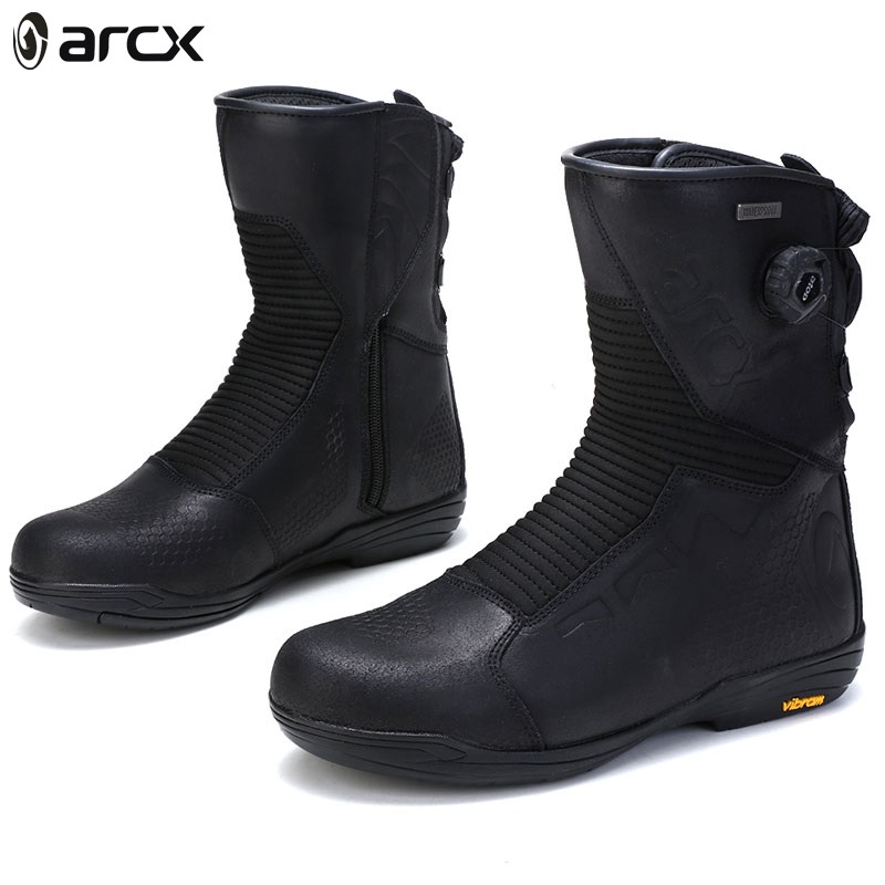 ARCX Men's Motorcycle Boots Men Travel Leisure Knob Adjust Shoes