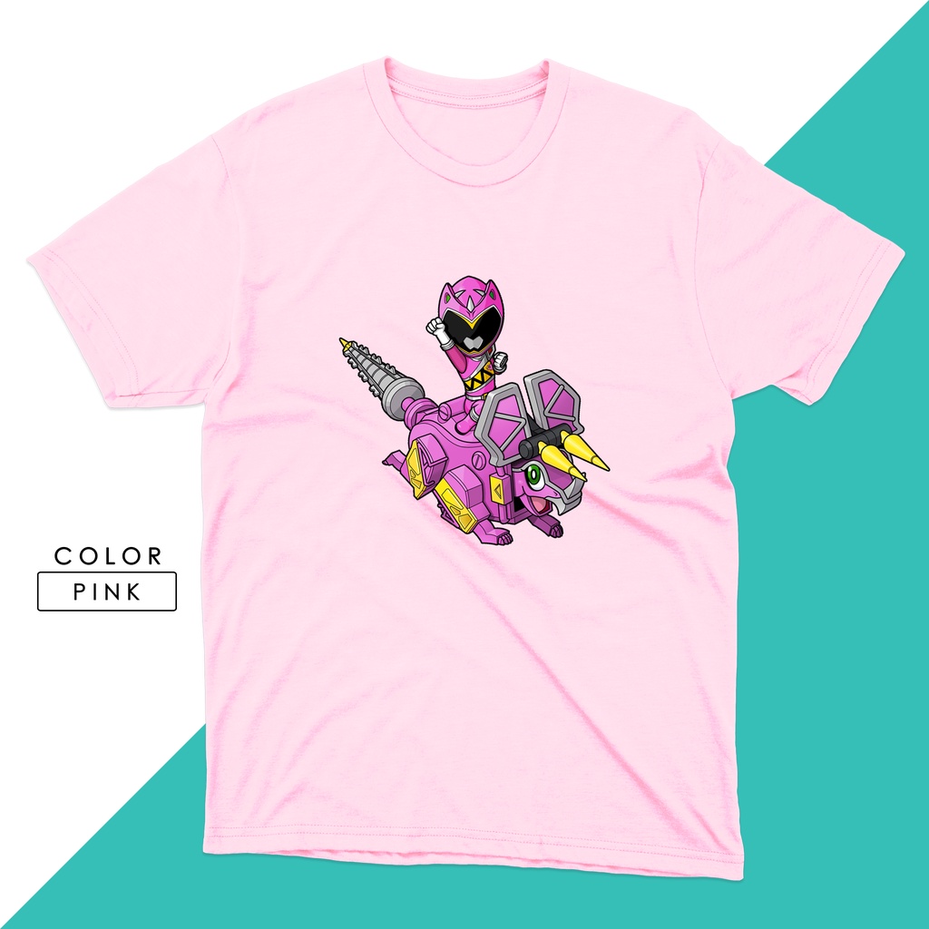 Power Ranger Pink Rangerand Megazord Shirt (A34) | Shopee Philippines