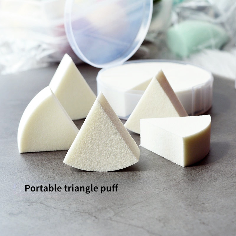 Sponge Puff Teacher Mao with the Same Leather Triangle Sponge Puff Mei ...