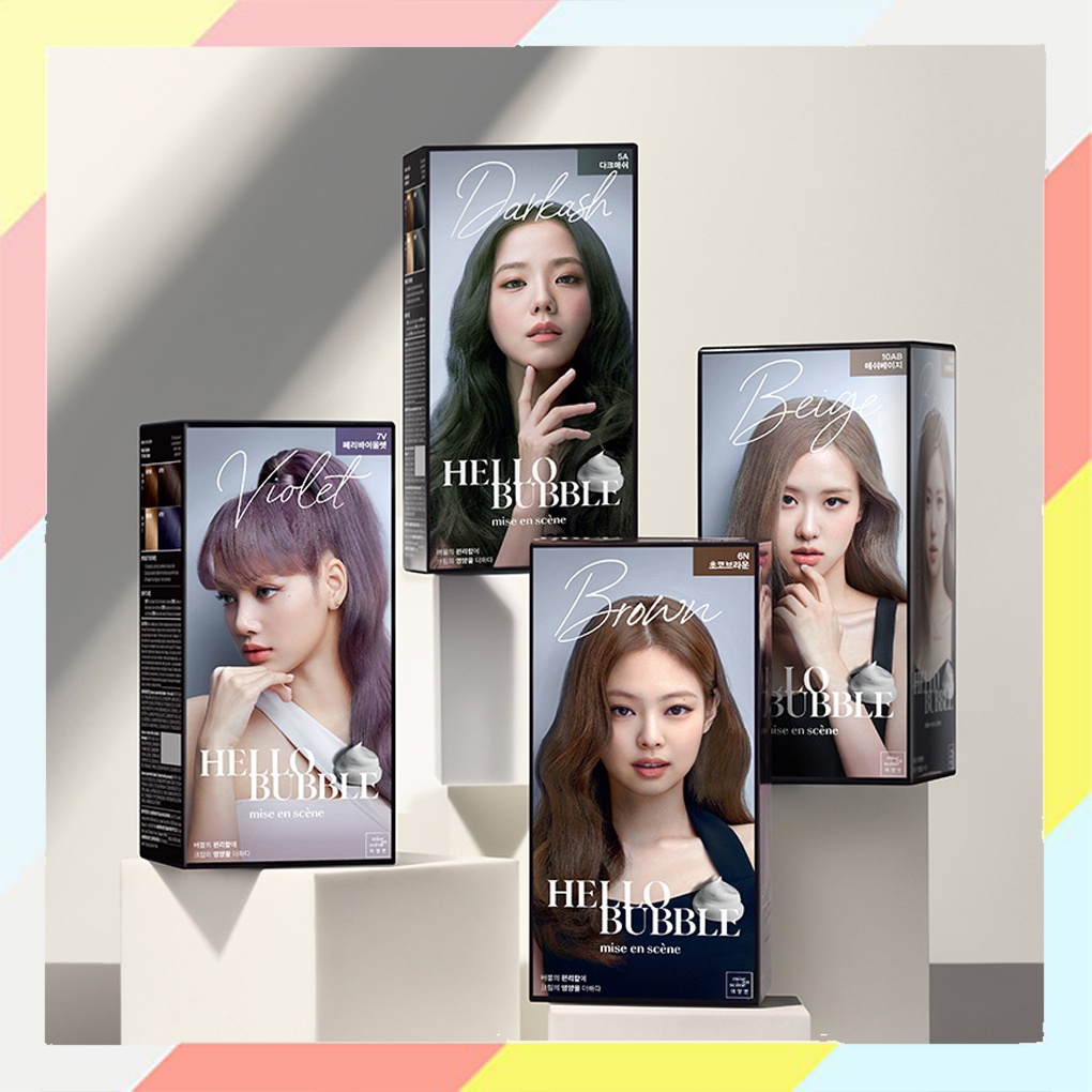 Mise En Scene All New Hello Bubble Dye Hair Coloring X Blackpink Dye 