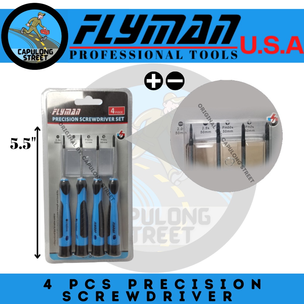 FLYMAN USA | 4 in 1 Precision Screwdriver Set Best for Watch and Mobile ...