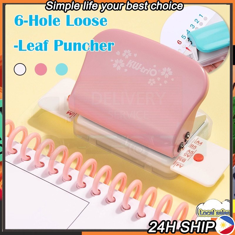 Puncher 6Hole Puncher Notebook Scrapbooking Binding Puncher For A4 A5