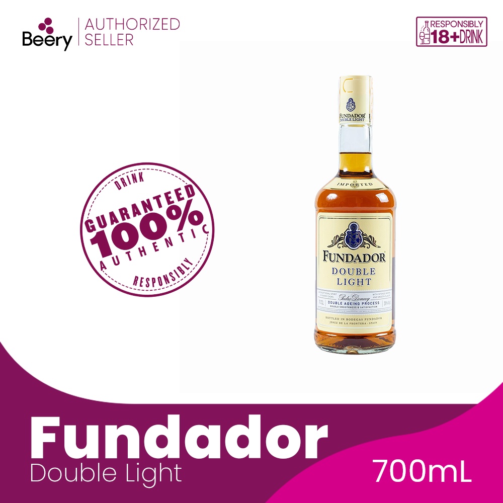 Fundador Double Light 700ml | Shopee Philippines