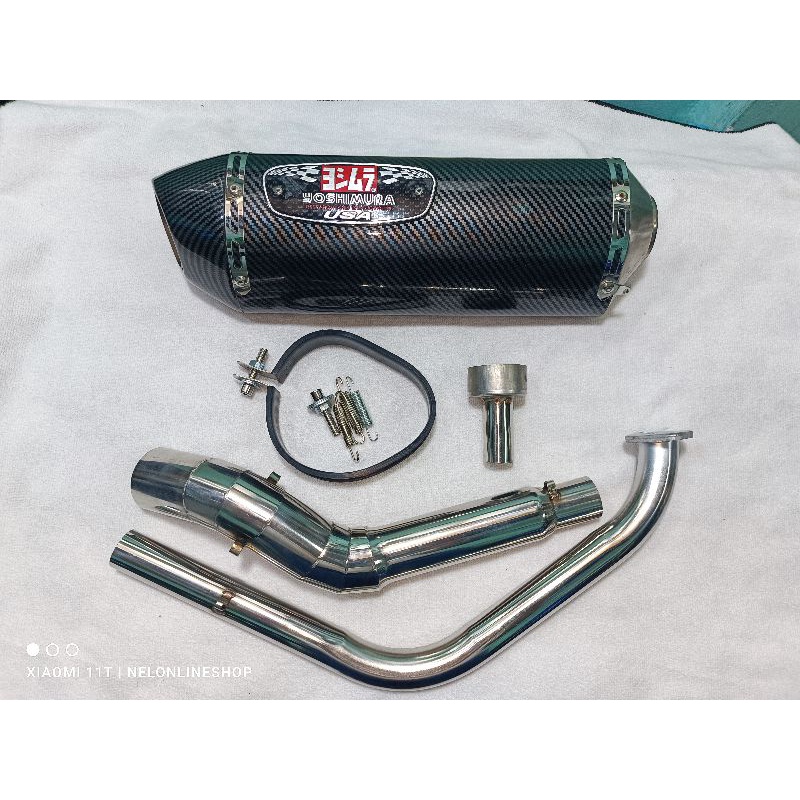 Yoshimura R77 with Elbow Stainless for Yamaha R15 V3/ V4 / MT15 ...