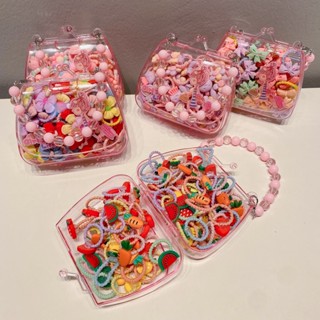 AOWOO 80 Pcs Baby Hair Ties For Girls, Cute Small Hair Ties For Thin