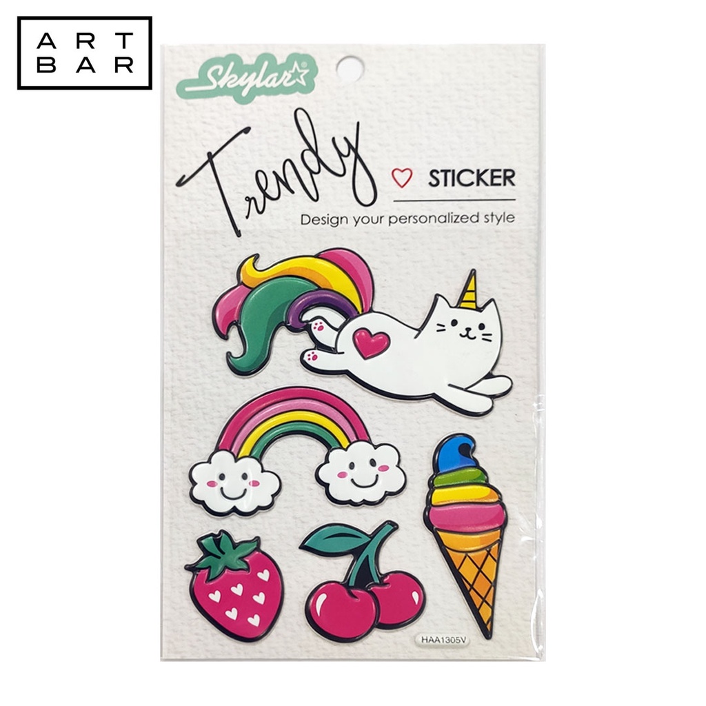 Skylar Sticker PS001 Caticorn - Art Bar PH | Shopee Philippines