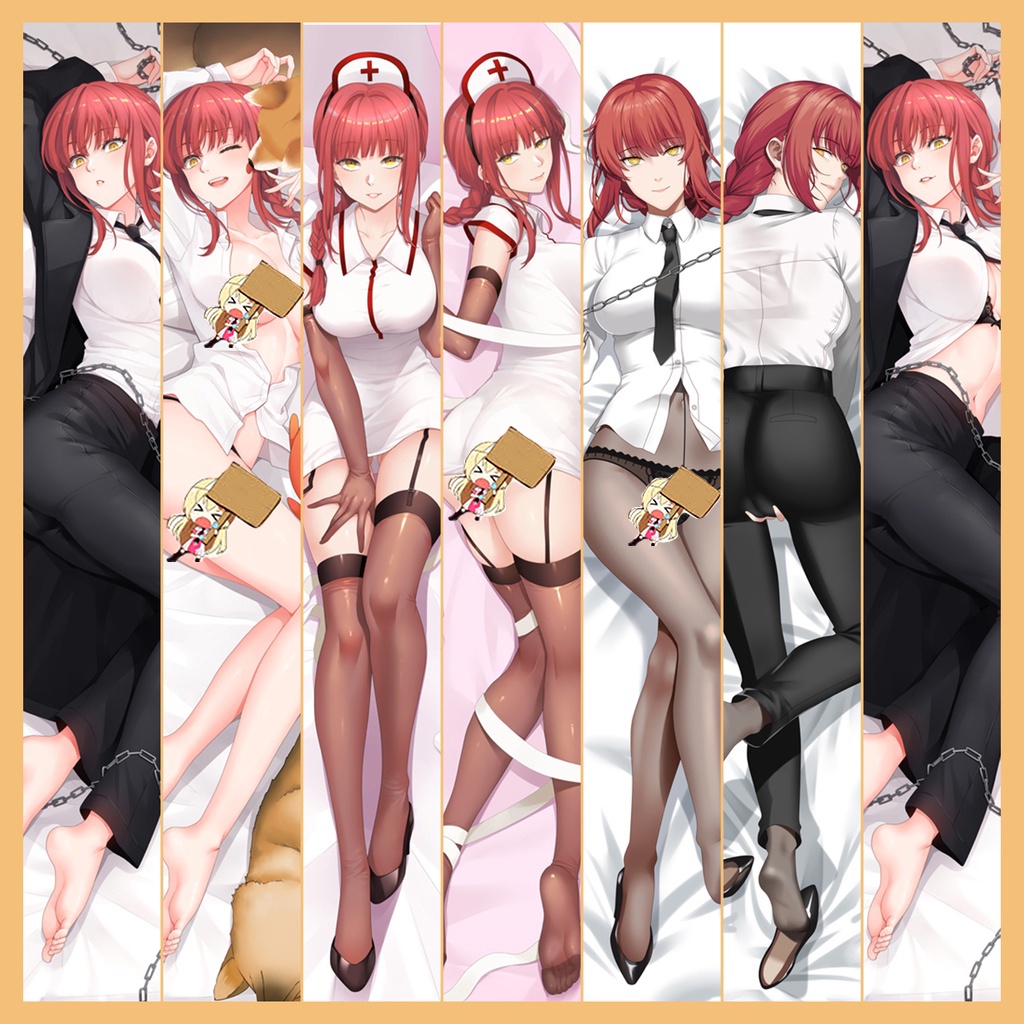 Acepunch Anime Dakimakura Man Makima Pillow Cover Character Series Bedroom  Bedding Pillow Case Soft Fabric Azur Lane Z23 Body Pillow 21029-1 - 20042-1