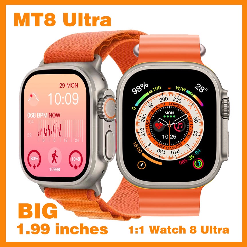Watch MT8 Ultra Smart watch 49MM Series 8 NFC Body Temperature Monitor ...