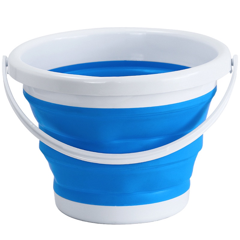 LHK 5L/10L Silicon Folding Bucket Useable For Outdoor Use Portable ...