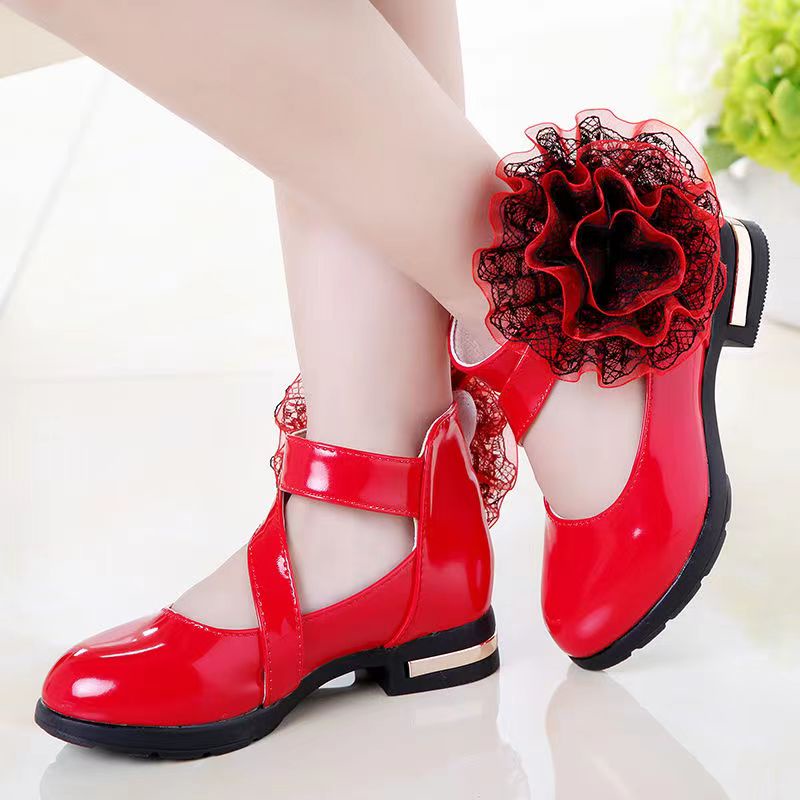 4 16 Years Girls Heels Shoes Dinner Shoes Kids Girls Red Heels