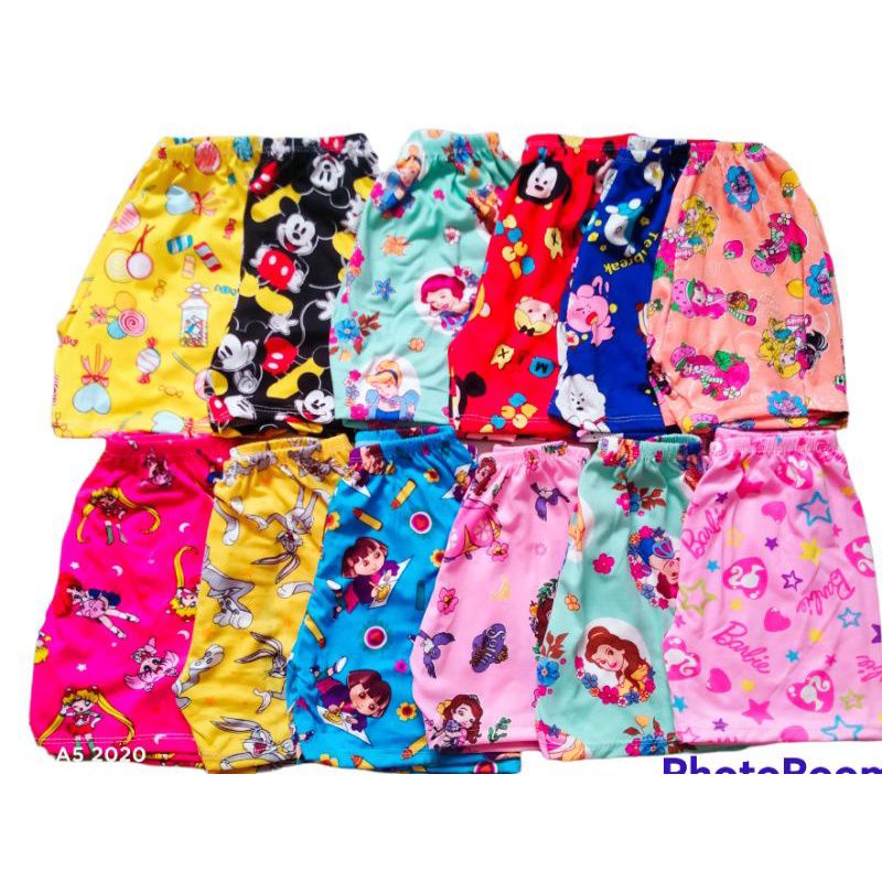 Kids Shorts 12pcs 3-5yo(assorted Prints) 