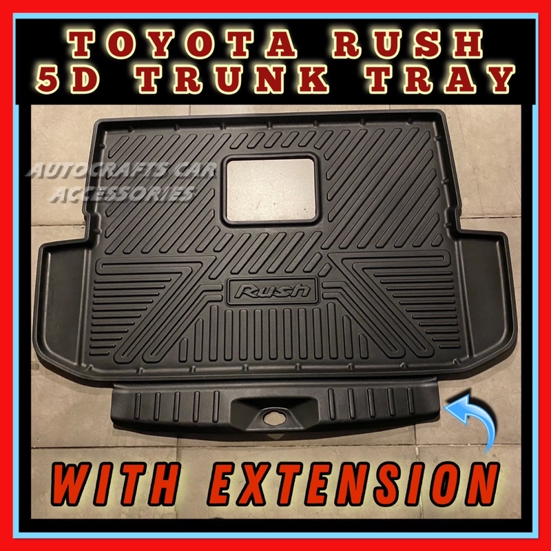 TOYOTA RUSH 2020-2023 5D TRUNK TRAY WITH EXTENSION | Shopee Philippines