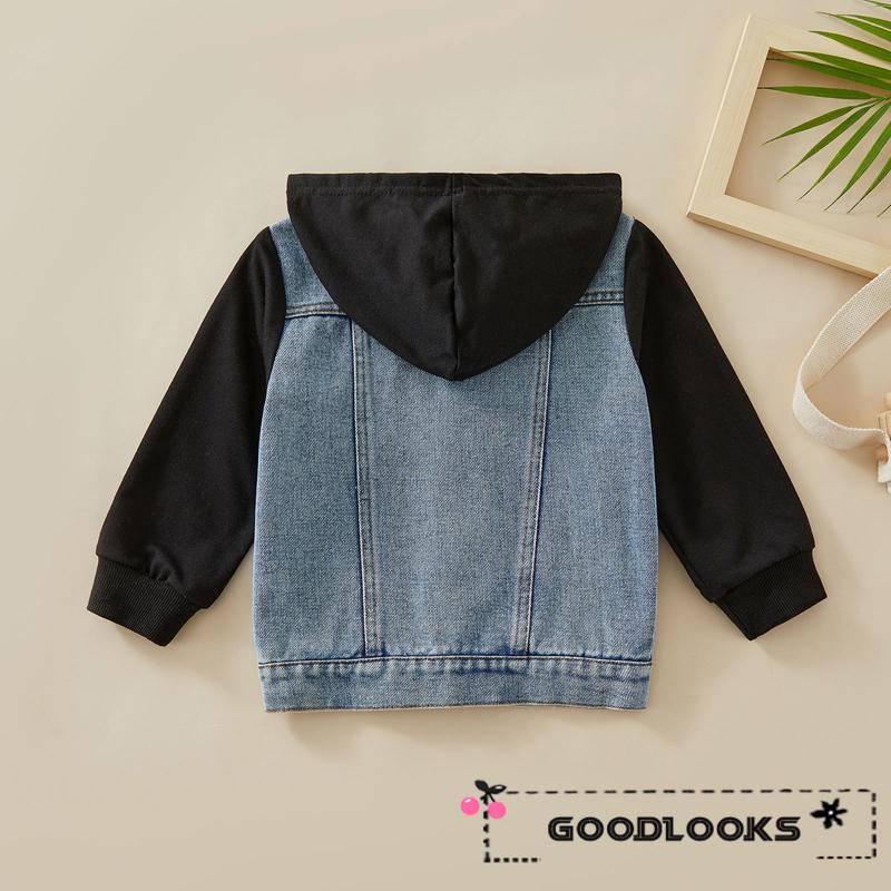 GD Kids Toddler Baby Boys Denim Jacket Button Down Hoodie Jeans Top Coat Casual Outerwear Green 4 5 Years Shopee Philippines