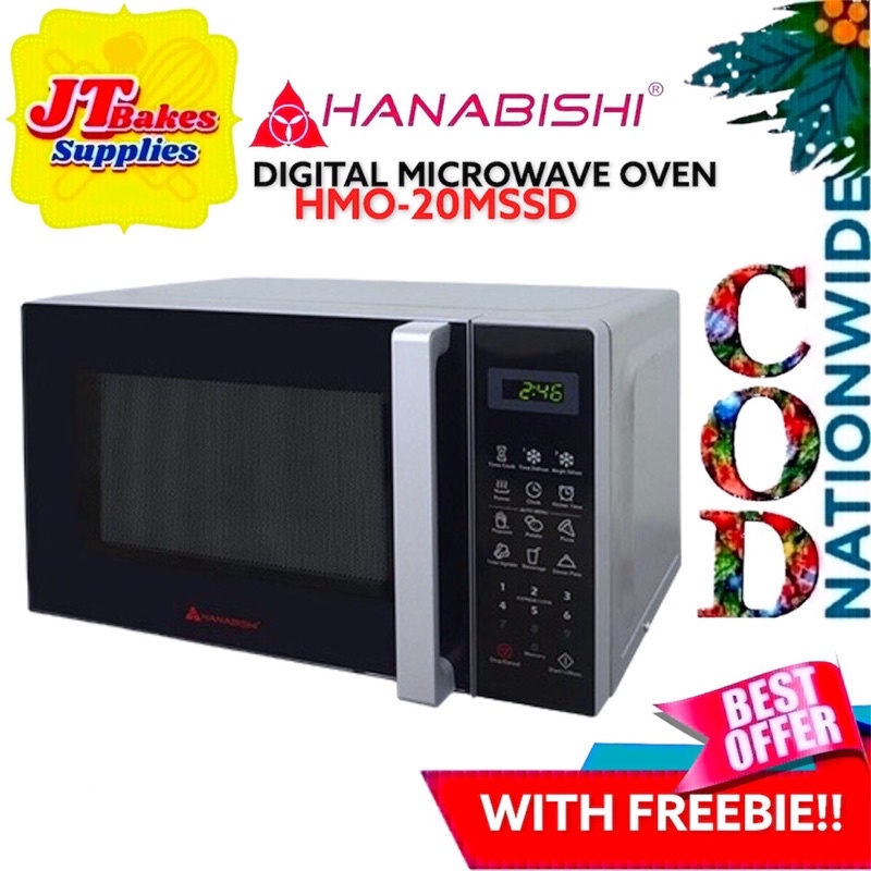 Hanabishi Digital Microwave Oven HMO20MSSD 20 Liters With Freebie