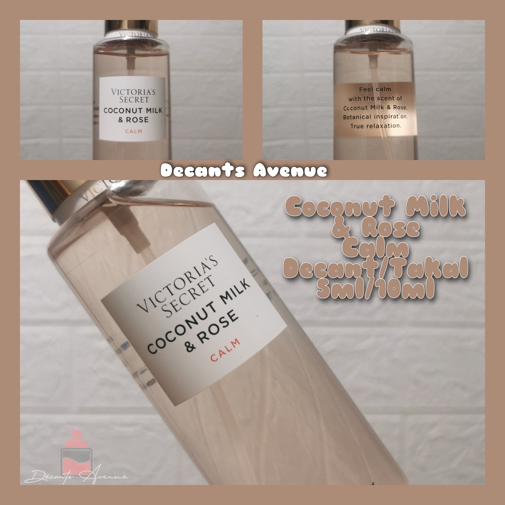 Coconut Milk And Rose Calm Victorias Secret 1ml 3ml 5ml 10ml Shopee