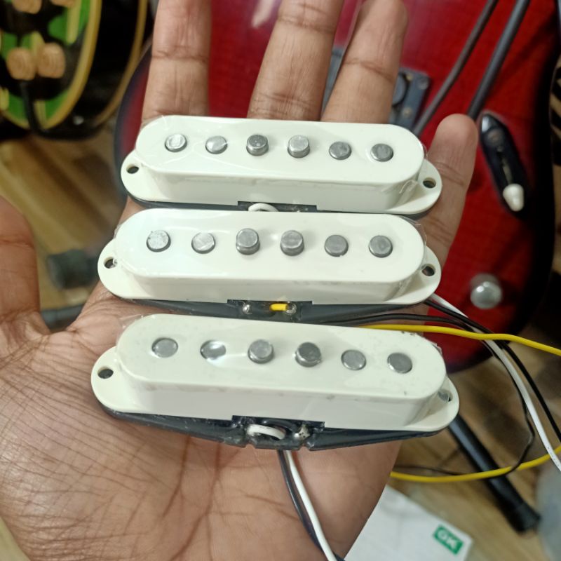 Squier Stratocaster Guitar Pickup Standard Classic Vibe Alnico Single Set Original Fender