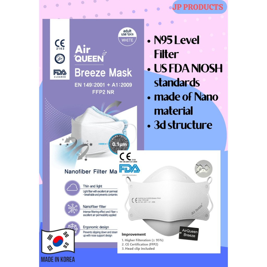 air queen mask 10 pcs Air Queen Breeze Mask ORIGINAL FROM KOREA