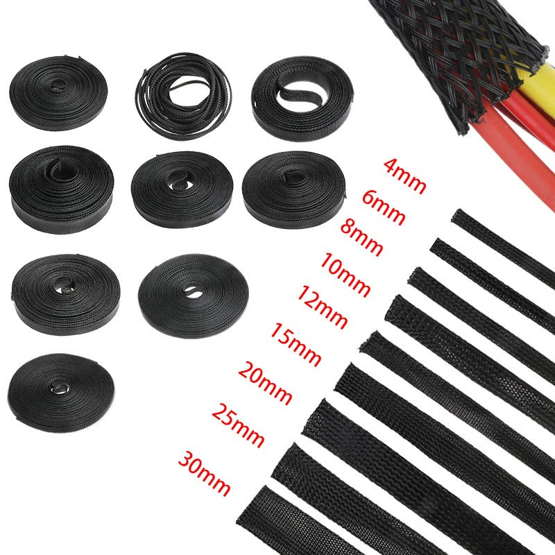 Expandable Braided Sleeve Cable Protection Wire Protection Expandable ...