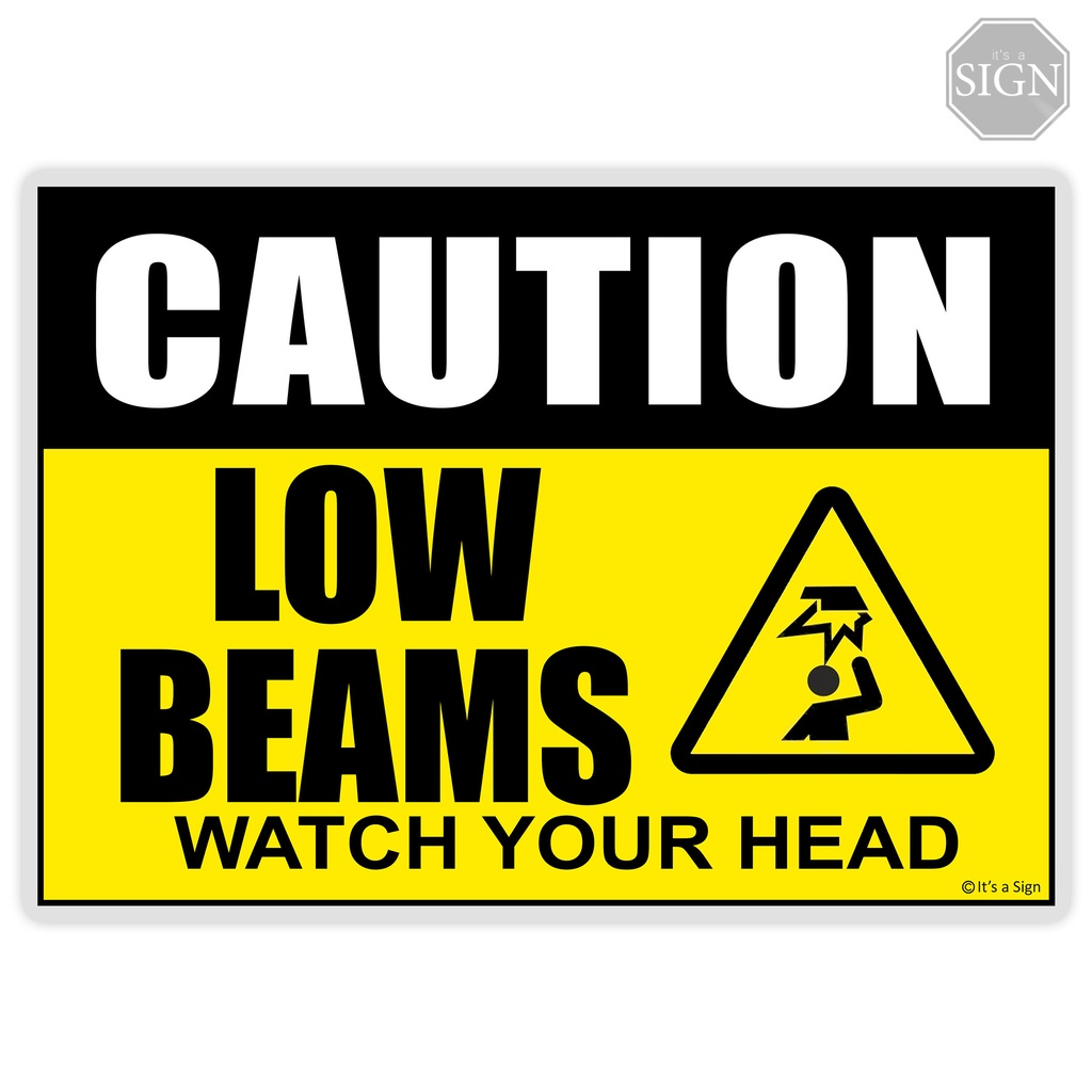 Low Beams Sign Laminated Signage A4 Size Shopee Philippines