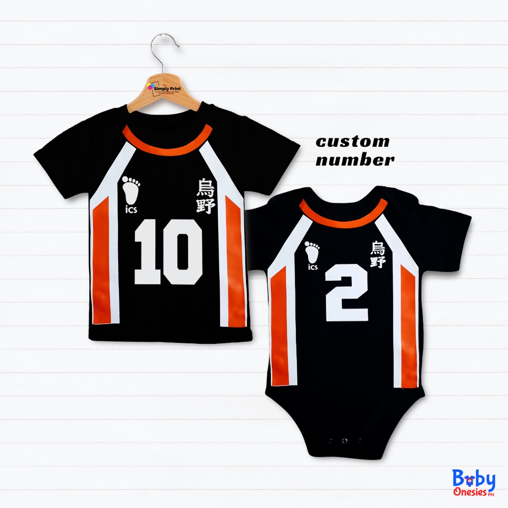 Baby Onesies PH Haikyuu Anime Baby Boy Girl Outfit Custom Number