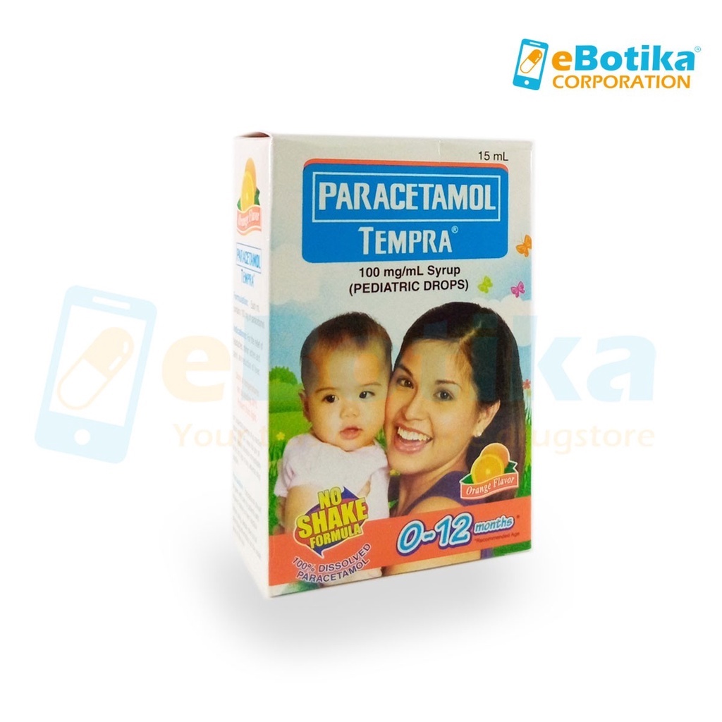 Tempra 0 - 12 Months 100mg Oral Drops 15ml - Orange Flavor 