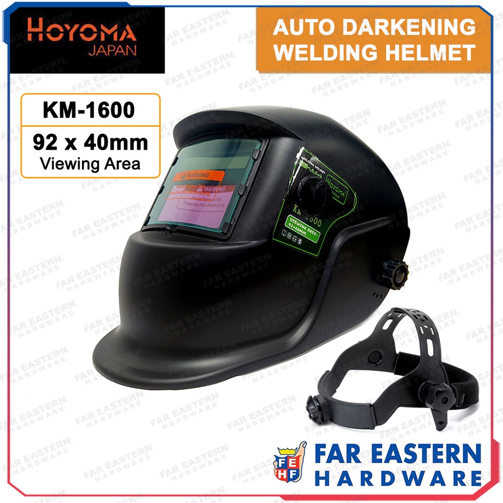 HOYOMA Auto Darkening Welding Helmet Mask KM-1600 HYHT | Shopee Philippines