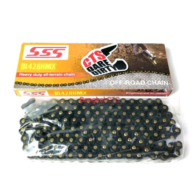 SSS Chain BL428HMX 140L Black KLX CRF WR Offroad Chain Cross Motocross ...