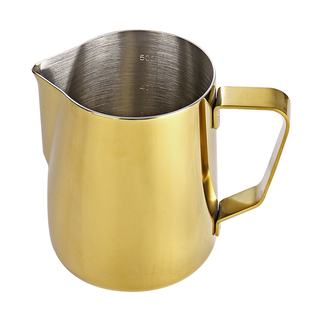 Milk Frothing Pitcher 350ML, Insulated Stainless Steel Coffee Milk