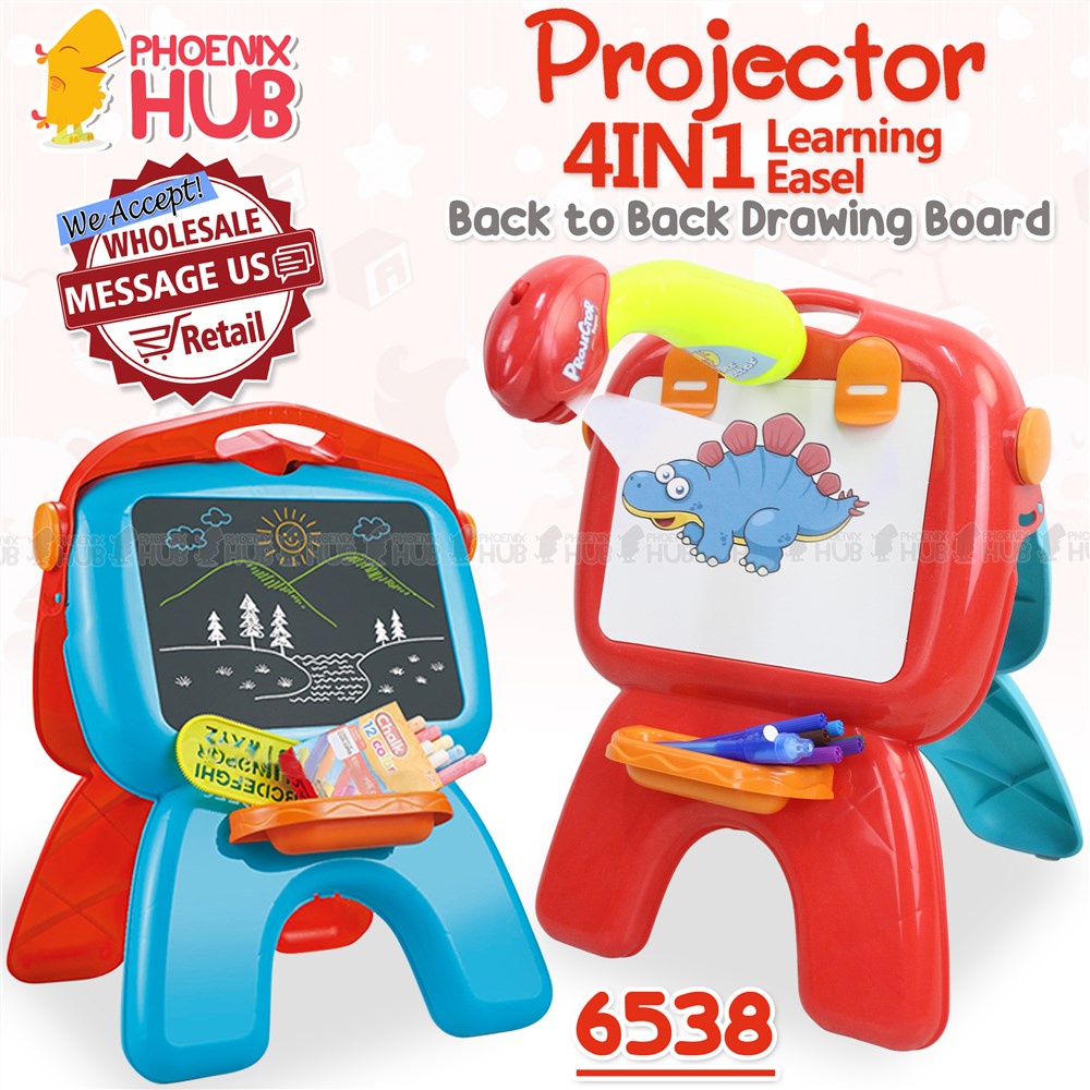 Phoenix Hub 6538 4in1 Double Sided Back To Back Drawing Board For Kids